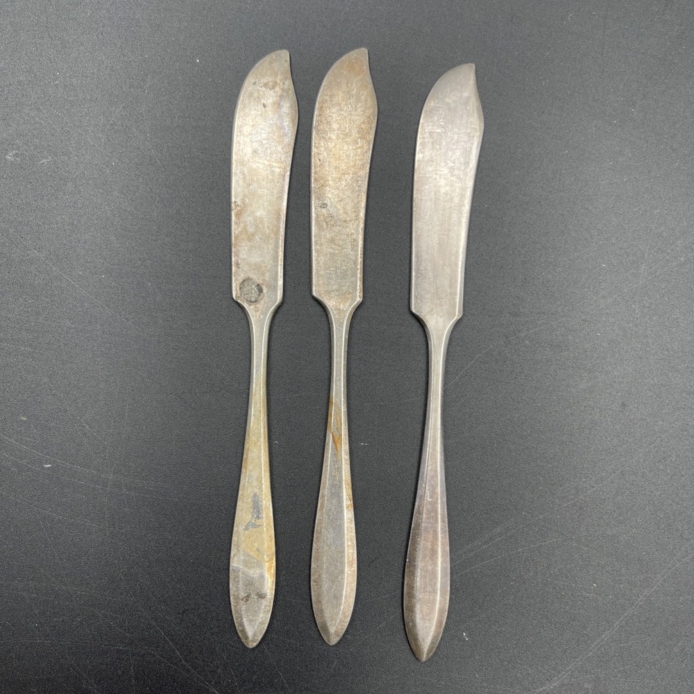 Oneida Nobility Plate Reverie 1937‎ Silverplate Lot 3 Master Butter Knives